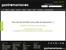 Tablet Screenshot of gastromaniacos.com